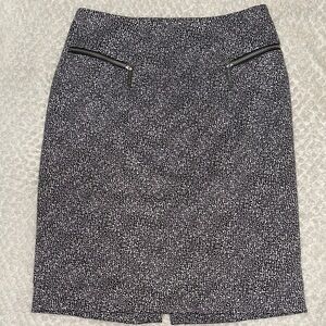 Michael Kors Black and White Pencil Skirt